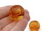 6 23mm Tortoise Shell Brown Large Hole Round Acrylic Plastic Ball Beads